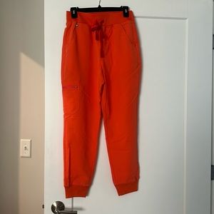 FIGS SUNSET ORANGE S- PETITE HIGH WAISTED